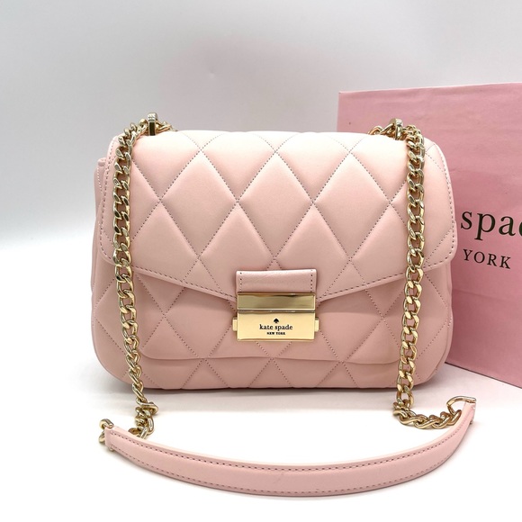 Kate Spade Carey Small Quilted Flap Shoulder Crossbody Bag - Picture 1 of 10